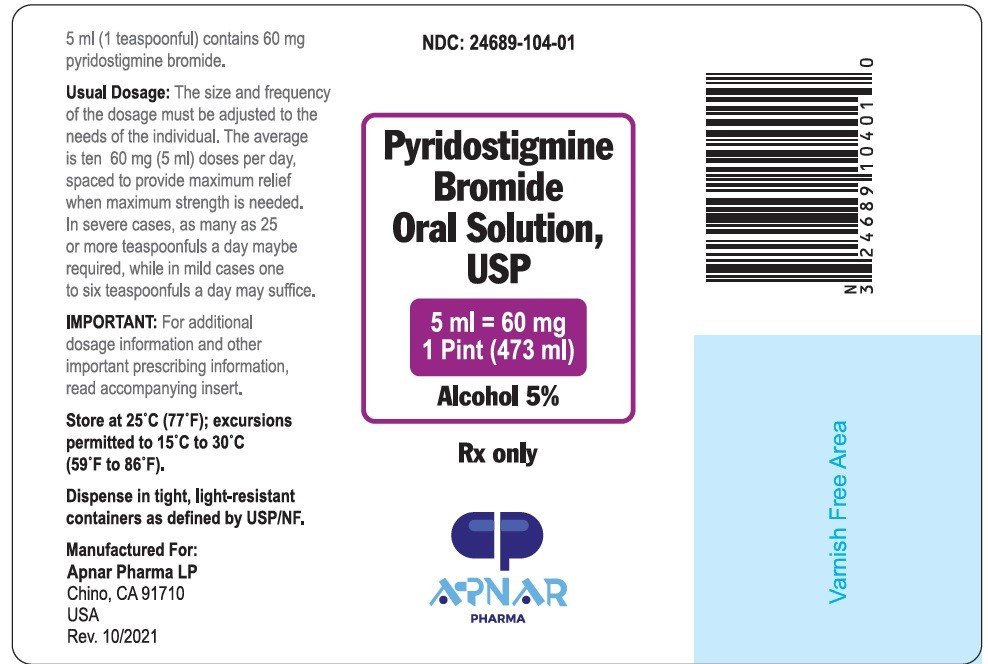 Pyridostigmine Oral Solution Package Insert 